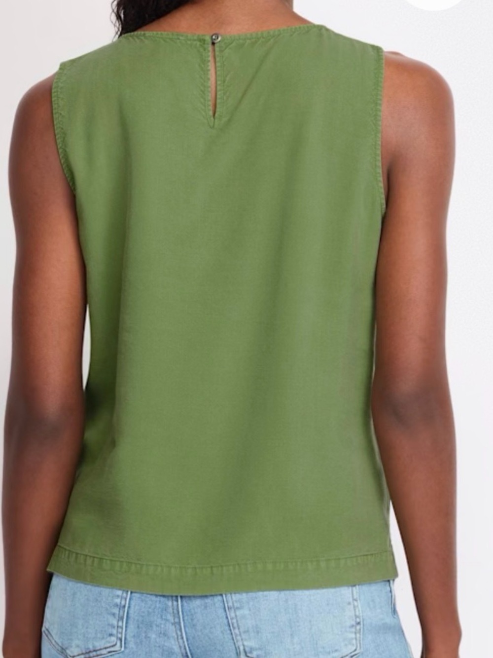 NWT Market and Spruce Gwen Lyocell Tank in Green - Picture 3 of 4